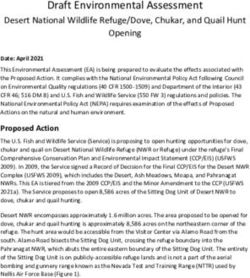 Draft Environmental Assessment - Desert National Wildlife Refuge/Dove, Chukar, and Quail Hunt Opening