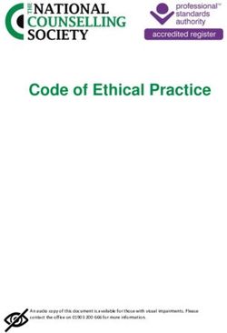 Code of Ethical Practice - National Counselling Society