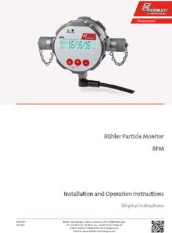 BPM Bühler Particle Monitor - Bühler Technologies GmbH