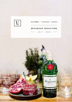 BEVERAGE SELECTION 2017 2018 - Ultimo Catering
