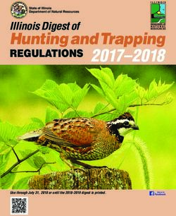 Hunting andTrapping REGULATIONS 2017-2018 - Use through July 31, 2018 or until the 2018-2019 digest is printed - Illinois Hunter
