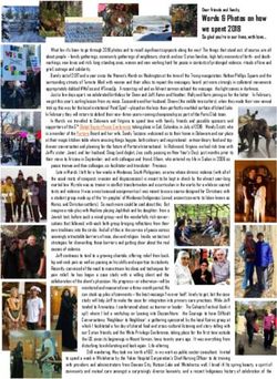 Words & Photos on how we spent 2018 - Dear Friends and Family, Partera International