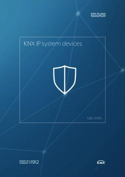 KNX IP system devices - USE CASES - Jung