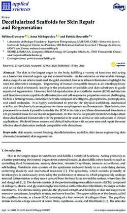 Decellularized Scaffolds for Skin Repair and Regeneration - MDPI