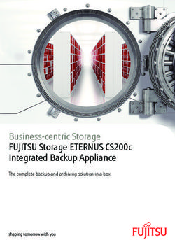 Business-centric Storage FUJITSU Storage ETERNUS CS200c Integrated Backup Appliance - The complete backup and archiving solution in a box