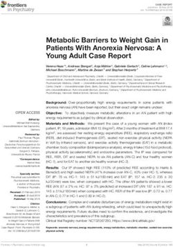 Metabolic Barriers to Weight Gain in Patients With Anorexia Nervosa: A Young Adult Case Report