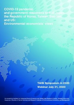 COVID-19 pandemic and government responses to it of Japan, the Republic of Korea, Taiwan, Sweden, and US: Environmental economists' views - 早稲田大学