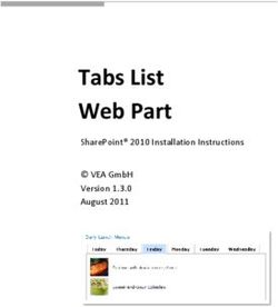 TABS LIST WEB PART SHAREPOINT 2010 INSTALLATION INSTRUCTIONS VEA GMBH VERSION 1.3.0 AUGUST 2011
