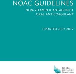 NOAC GUIDELINES NON-VITAMIN K ANTAGONIST O RA L ANT ICOAGU LAN T UPDATED JULY 2017