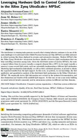LEVERAGING HARDWARE QOS TO CONTROL CONTENTION IN THE XILINX ZYNQ ULTRASCALE+ MPSOC