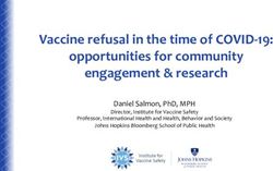 Vaccine refusal in the time of COVID-19: opportunities for community engagement & research