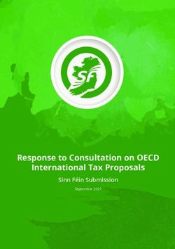 Response to Consultation on OECD International Tax Proposals - Sinn F&eacute;in Submission
