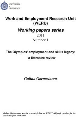 (WERU) Working papers series - Work and Employment Research Unit