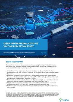 CIGNA INTERNATIONAL COVID-19 VACCINE PERCEPTION STUDY