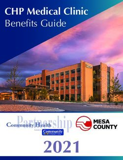 Partnership - CHP Medical Clinic Benefits Guide - Community Hospital