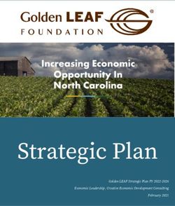 Strategic Plan Golden LEAF Strategic Plan FY 2022-2026 Economic Leadership, Creative Economic Development Consulting February 2021