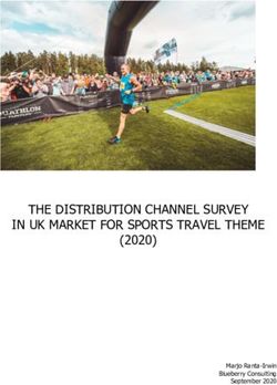 THE DISTRIBUTION CHANNEL SURVEY IN UK MARKET FOR SPORTS TRAVEL THEME - (2020)