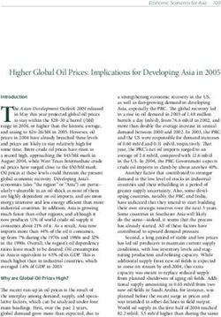 Higher Global Oil Prices: Implications for Developing Asia in 2005