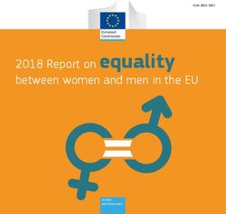 2018 Report on equality - between women and men in the EU