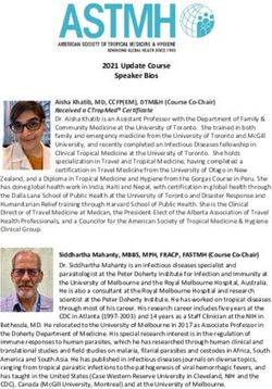 2021 Update Course Speaker Bios Aisha Khatib, MD, CCFP(EM), DTM&H (Course Co-Chair) Received a CTropMed Certificate - ASTMH