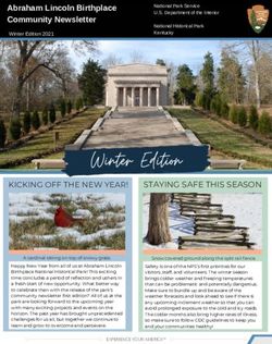 STAYING SAFE THIS SEASON - National Park Service