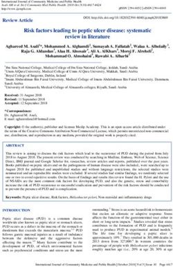 Risk factors leading to peptic ulcer disease: systematic review in literature - International Journal Of ...