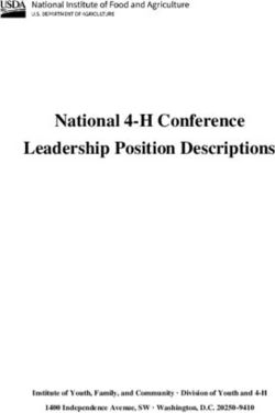 National 4-H Conference Leadership Position Descriptions