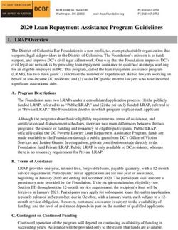 2020 Loan Repayment Assistance Program Guidelines