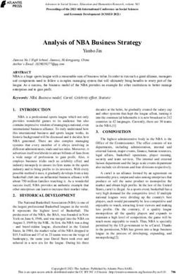 Analysis of NBA Business Strategy - Yanbo Jin - Atlantis Press