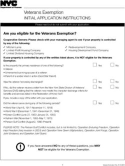 Veterans Exemption INITIAL APPLICATION INSTRUCTIONS