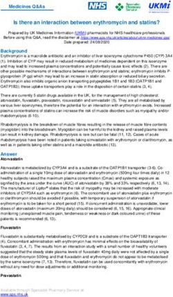 Is there an interaction between erythromycin and statins?