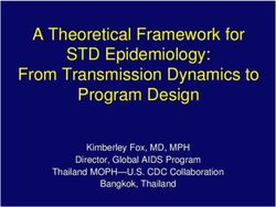 A Theoretical Framework for STD Epidemiology: From Transmission Dynamics to Program Design - Kimberley Fox, MD, MPH Director, Global AIDS Program ...