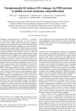 Notoginsenoside R1 induces DNA damage via PHF6 protein to inhibit cervical carcinoma cell proliferation - Spandidos Publications