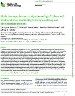 Biotic homogenization or riparian refugia? Urban and wild land snail assemblages along a subtropical precipitation gradient - Sci.muni.cz