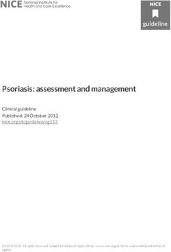 Psoriasis: assessment and management - NICE