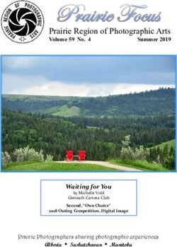 Prairie Region of Photographic Arts - Volume 59 No. 4 Summer 2019