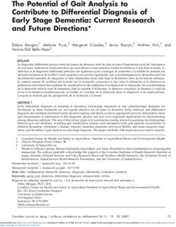 The Potential of Gait Analysis to Contribute to Differential Diagnosis of Early Stage Dementia: Current Research and Future Directions