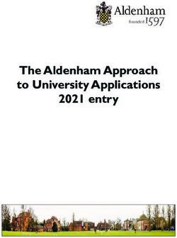 The Aldenham Approach to University Applications 2021 entry