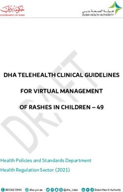 DHA TELEHEALTH CLINICAL GUIDELINES FOR VIRTUAL MANAGEMENT OF RASHES IN CHILDREN 49 - Health Policies and Standards Department Health Regulation ...