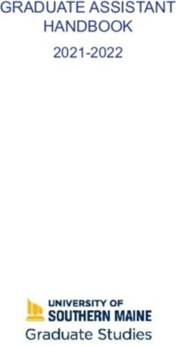 GRADUATE ASSISTANT HANDBOOK 2021-2022