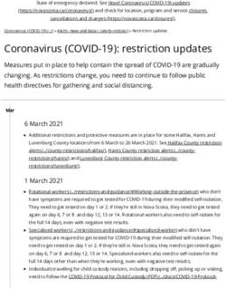 Coronavirus (COVID-19): restriction updates