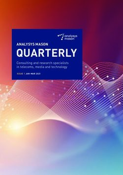 QUARTERLY ANALYSYS MASON - Consulting and research specialists in telecoms, media and technology