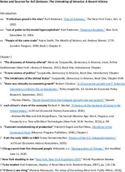 Notes and Sources for Evil Geniuses: The Unmaking of America: A Recent History - Kurt Andersen