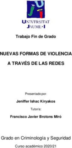 NUEVAS FORMAS DE VIOLENCIA A TRAVÉS DE LAS REDES - Grado en Criminología y Seguridad