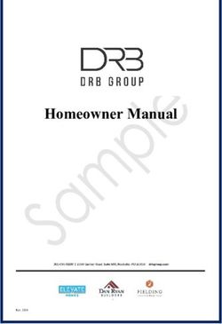Homeowner Manual - Dan Ryan Builders