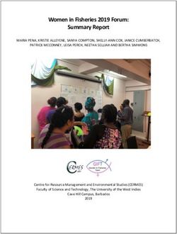Women in Fisheries 2019 Forum: Summary Report - Cave Hill Campus