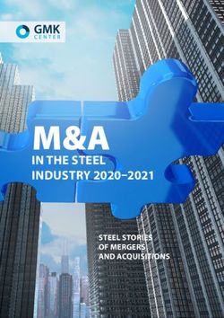 M&A IN THE STEEL INDUSTRY 2020-2021 - STEEL STORIES OF MERGERS AND ACQUISITIONS - GMK Center