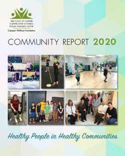 Healthy People in Healthy Communities - COMMUNITY REPORT 2020 - the Culpeper Wellness Foundation