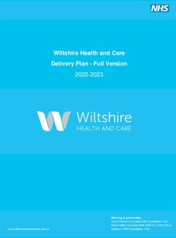 Wiltshire Health and Care Delivery Plan - Full Version 2020-2023