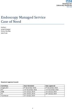 Endoscopy Managed Service Case of Need - Nottingham University ...